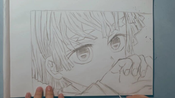 【临摹画画】铅笔手绘 鬼灭之刃我妻善逸～