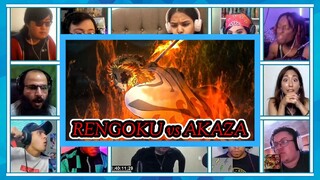 Reaction!! Rengoku vs Akaza Kimetsu no Yaiba Mugen Train