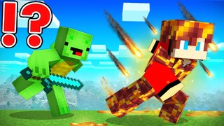 METEOR Armor Speedrunner vs Hunter in Minecraft - Maizen JJ and Mikey