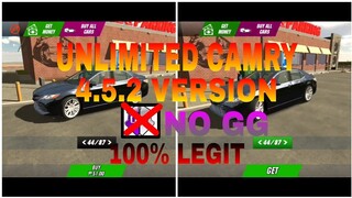 HOW TO MAKE UNLIMITED CAMRY || WATCH THE FULL VIDEO || 4.5.2 CAR PARKING MULTIPLAYER