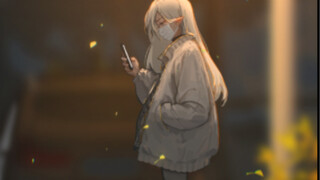 I saw a girl walking on the street last night after taking the nucleic acid test. Her gray leggings 