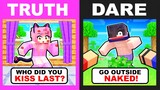 Minecraft but it's TRUTH OR DARE: CRUSH EDITION!