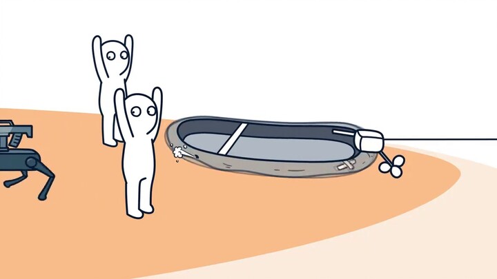 What's the point of you repairing that kayak? Why, you came here and you want to leave?
