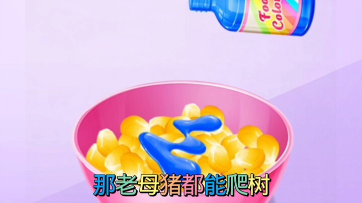 Kakak Tang San jadi lebih ganteng setelah makan popcorn pelangi buatan Adik Xiao Wu!