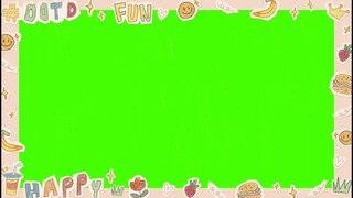 CUTE AESTHETIC OVERLAY PT. 1 | GREEN SCREEN | Peachy Grace