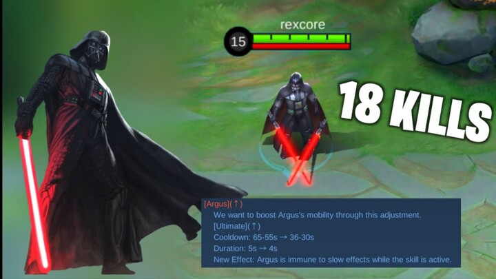 BUFF ARGUS (EZ ULTI CD) 18 KILLS ARGUS DARTH VADER GAME