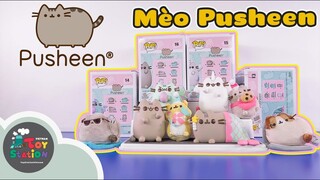 Pusheen bé mèo có giá của làng đồ chơi sưu tập ToyStation 374