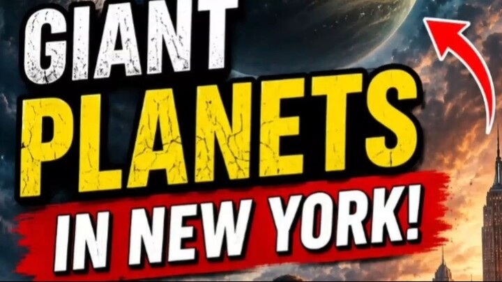 Giant Planets Appeared Over New York City! 😱🌍 #Shorts