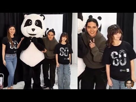 SB19 Pablo with Xia Vigor and Chi Chi Panda at Earth Hour 2024