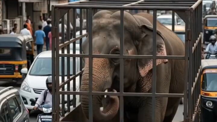 car me elephant