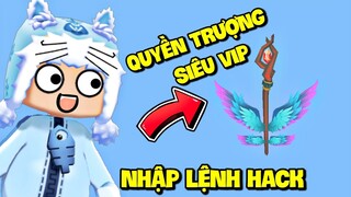 NHẬP LỆNH HACK MINI WORLD, MEOWPEO CHẾ TẠO QUYỀN TRƯỢNG SIÊU CẤP TỪ LỆNH HACK