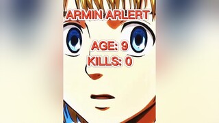 Armin's Total Kills aot fyp edit aotedit anime viral arminedit arminarlert AttackOnTitan foryou for