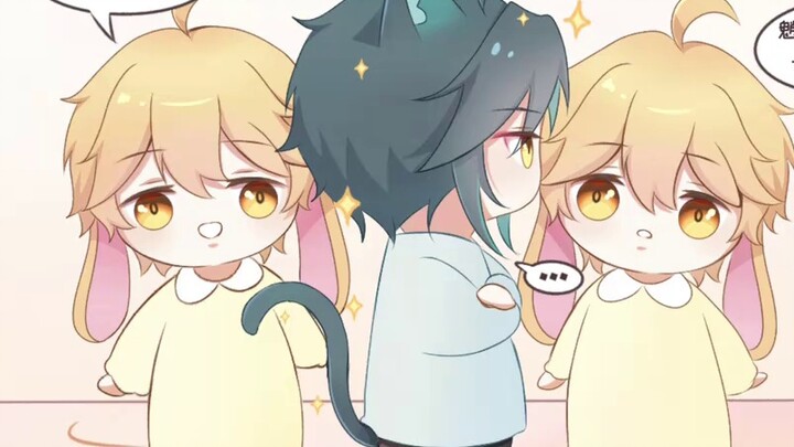 [Peringatan OOC Drill Sky] Little Rabbit Kong dan Mandrill Cat (Mandrill berubah menjadi kucing?)