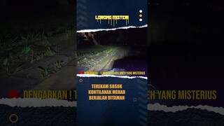 POV MOBIL RC MEREKAM SOSOK BERBAJU MERAH SEDANG BERJALAN DITAMAN MALAM HARI #shorts