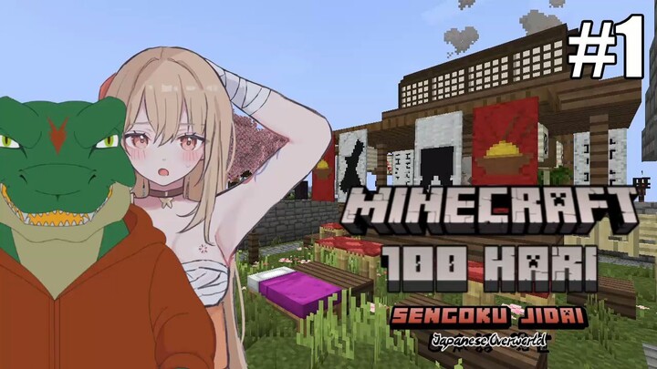 Petualangan Dunia Sakura! Minecraft Indonesia 100 Hari Survival Sengoku Jidai ~ Japanese Overworld