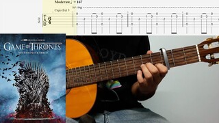 Game Of Thrones Theme On Classical Guitar With Tabs