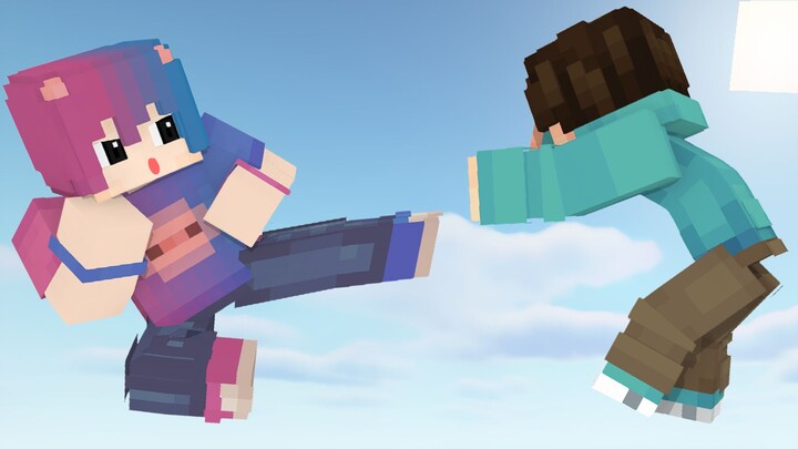 When Minecraft becomes a Souls-like game?!!!