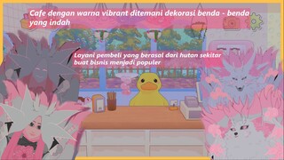-+[Nom nom cozy forest cafe, cafe dihutan dengan customer hewan - hewan lucu]+-
