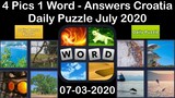 4 Pics 1 Word - Croatia - 03 July 2020 - Daily Puzzle + Daily Bonus Puzzle - Answer - Walkthrough