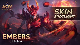 Jinna Embers Skin Spotlight - Garena AOV (Arena of Valor)