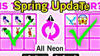 I Traded Every Neon Pet In Spring Update Date 2023