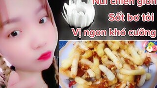 Nui chiên sốt bơ tỏi|cách làm món ăn ngon mỗi ngày|chinhvo2811