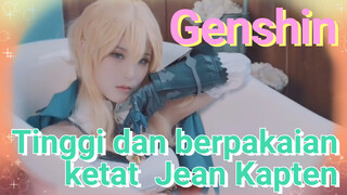 Tinggi dan berpakaian ketat Jean Kapten