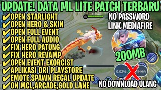 Data ML Lite Full Event 200Mb Terbaru Patch Hero Revamp | ML Lite | Cara Mengatasi Lag & Patah Patah