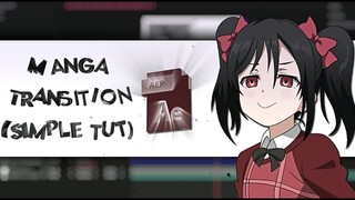 after effects tutorial - manga transition.
