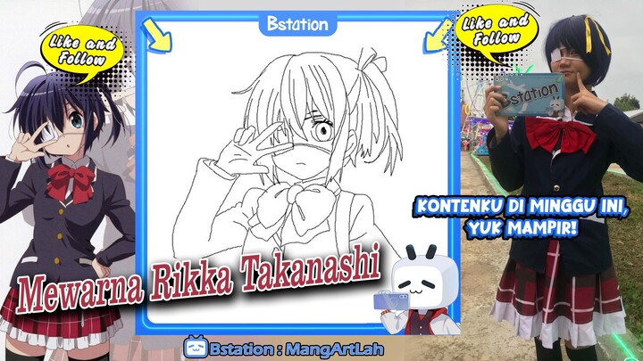 Mewarna Rikka Takanashi (Chūnibyō Demo Koi ga Shitai!)