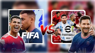 FIFA MOBILE 22 Vs eFOOTBALL MOBILE 2022 COMPARISON: GRAPHICS, ANIMATION, CELEBRATIONS, ETC.