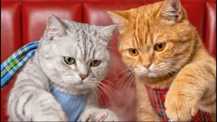 Orange & Grey Cat Chefs Stack the PERFECT Pulled Pork Sandwich with Coleslaw! 🥪🐷🐱
