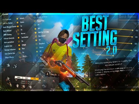 AUTO HEADSHOT SETTINGS 🔥  FREE FIRE MAX HEADSHOT SETTING