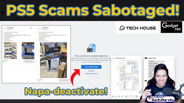 I SABOTAGED the ADS of the BIGGEST PS5 SCAM pages in the Philippines | Tech House Gadget Mix