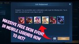 Free permanent skin event in Mobile Legends | How to get free permanent epic skin code MPL Singapore