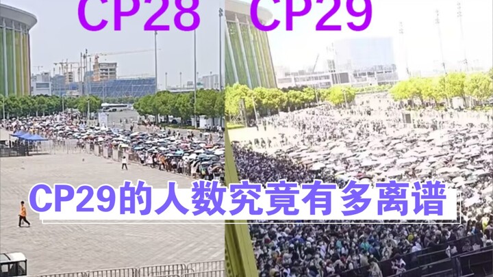 How absurdly high is the CP29 count, compared to CP28?