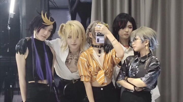 Fun behind-the-scenes footage of the dance recording!! [Luxiem] [Cosplay] CP mashup warning*