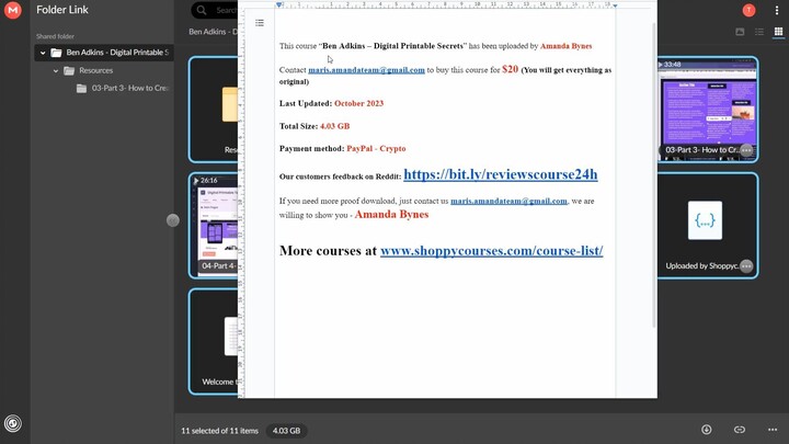 Ben Adkins – Digital Printable Secrets