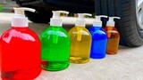 Eksperimen : Sanitizer Warna vs Roda Mobil | Menghancurkan Hal Renyah & Lembut Dengan Mobi [ASMR]