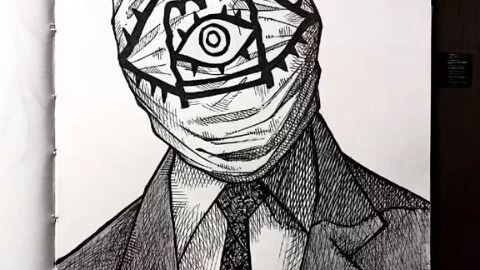 cara menggambar friend the manipulator 🔥