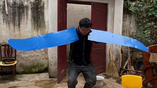 Sayap bionik buatan manusia! Impian orang biasa!