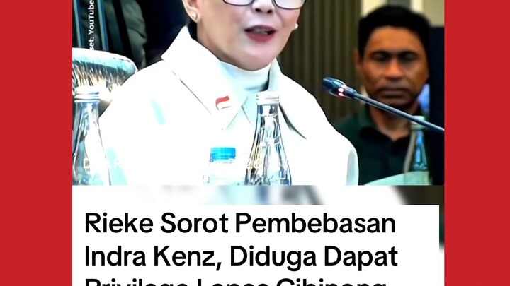 RIEKE SOROT PEMBEBASAN INDRA KENZ, BARU 4 TAHUN DIPENJARA UDAH BEBAS, PADAHAL VONIS 10 TAHUN