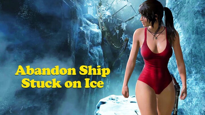 Drop Dead Gorgeous Lara found ancient Ship Stuck on Ice 4K