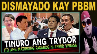 hala!! Grabe to! Matinding Pasabog ni FPRRD VP SARA Tinuro ang TRYDOR SPEAKER NAMUTLA REACTION