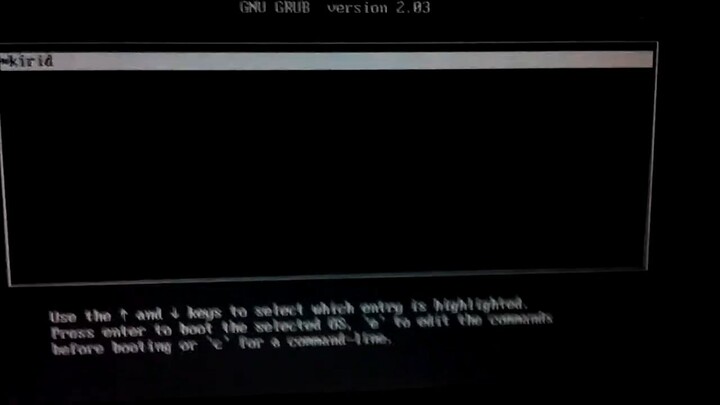 Kirid kernel from USB Drive