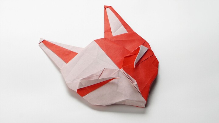 Thật sự có nhà làm phim hoạt hình origami ư? Gấp một chiếc mặt nạ của Hanabi