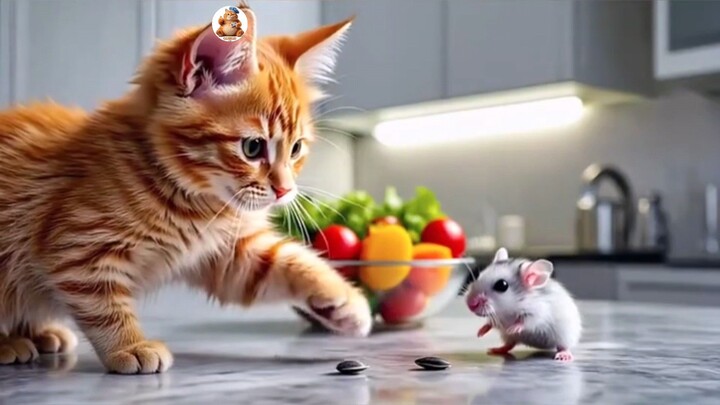 My Hamster Was Lost, But My Cat Became His Best Friend & Chef! 😿🐹 #shorts
