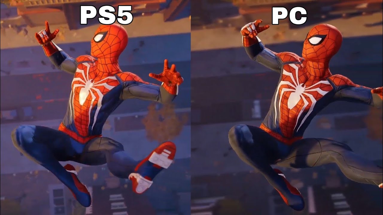 Spider-Man PC vs PS5 vs PS4 Graphics Comparision [4K 60FPS] 