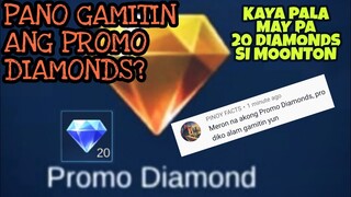 PAANO GAMITIN YUNG PROMO DIAMONDS ? - MLBB