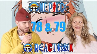 OMG NAMI gets SICK?| One Piece eps. 78/79 | REACTION | Couple's first time watching anime